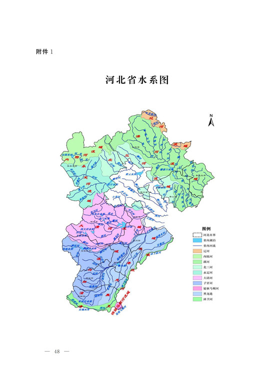 河北水系分布图图片
