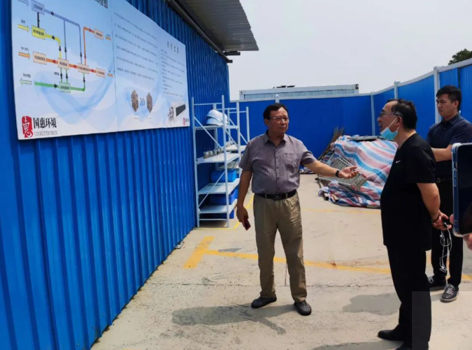 同济大学教授戴晓虎莅临国惠环境上海白龙港项目考察指导