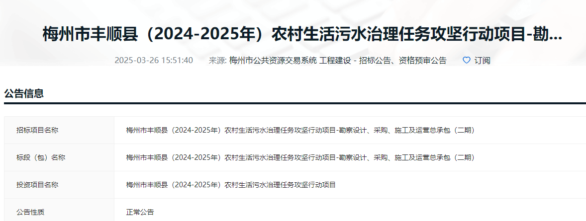 1.7亿元！广东梅州市丰顺县(2024