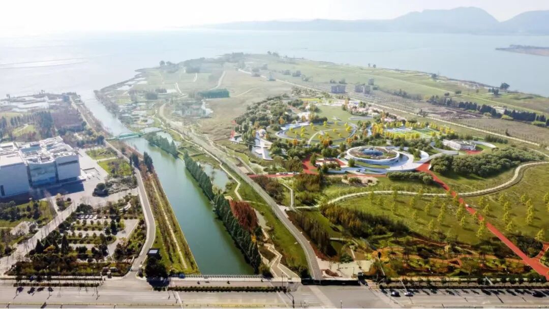 昆明第十五水质净化厂项目鸟瞰图